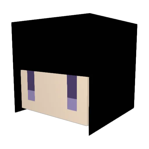 Tora26 Minecraft avatar head, 3D render