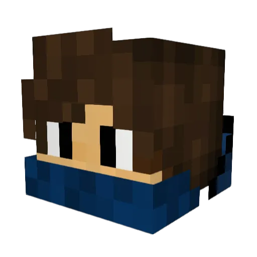 Torak_Wolf Minecraft avatar head, 3D render