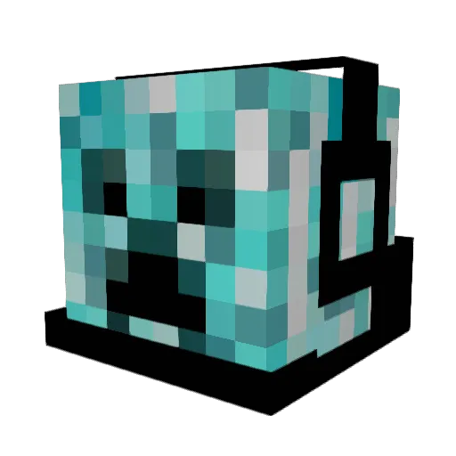 Toramaruru Minecraft avatar head, 3D render