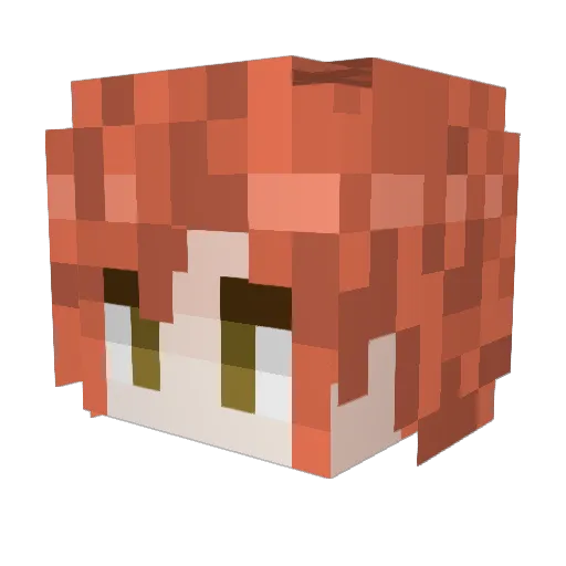 Toraxa Minecraft avatar head, 3D render