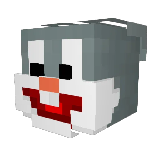 TorbenKanin Minecraft avatar head, 3D render