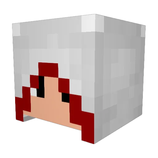 Torbica Minecraft avatar head, 3D render