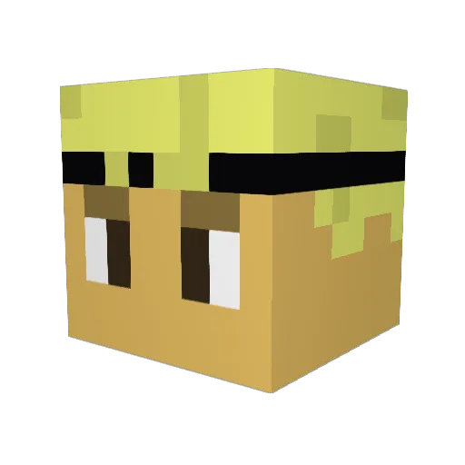 Torbrink Minecraft avatar head, 3D render