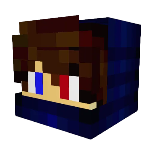 TorchLamp666 Minecraft avatar head, 3D render