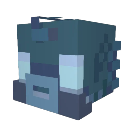 TorchedRexYT Minecraft avatar head, 3D render