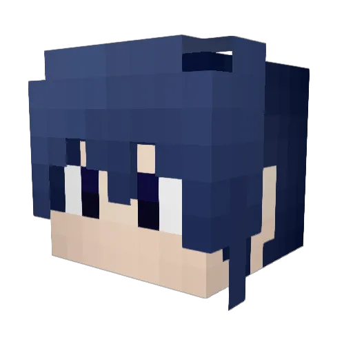 Torchicusedpeck Minecraft avatar head, 3D render