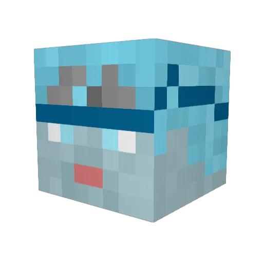 TorchwoodCJK Minecraft avatar head, 3D render