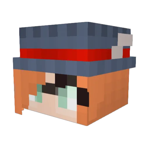 Torchwynn Minecraft avatar head, 3D render