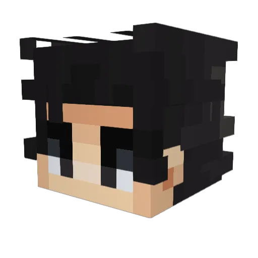 Tordenhone Minecraft avatar head, 3D render