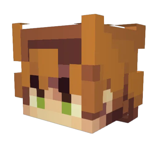 Tordenstormm Minecraft avatar head, 3D render
