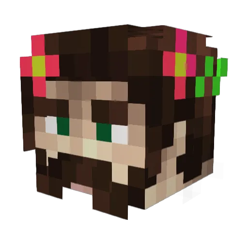 Toreben Minecraft avatar head, 3D render