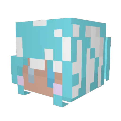 ToreiVT Minecraft avatar head, 3D render