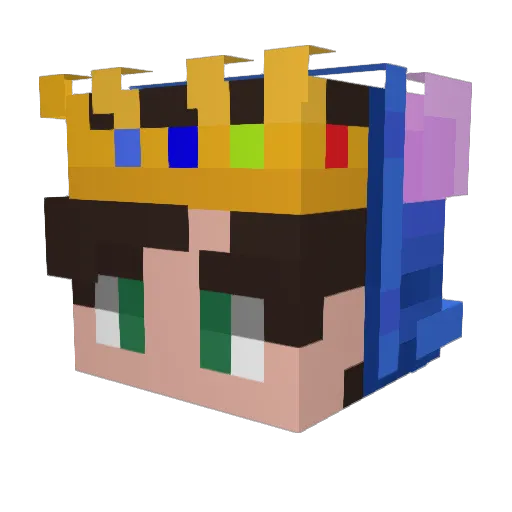 Toremood Minecraft avatar head, 3D render
