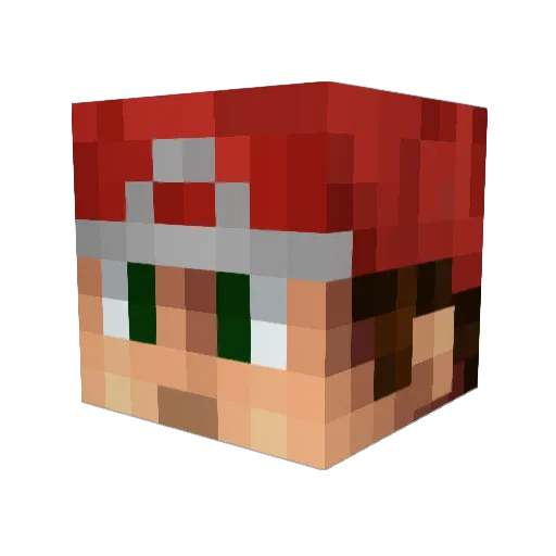 Toren15 Minecraft avatar head, 3D render
