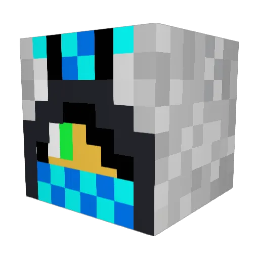 Toreyexp Minecraft avatar head, 3D render