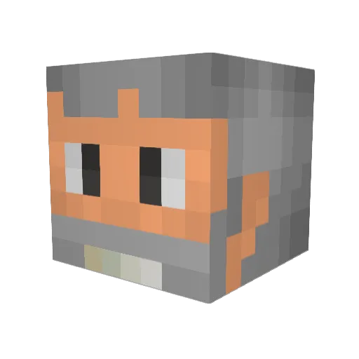 Torhim_ Minecraft avatar head, 3D render