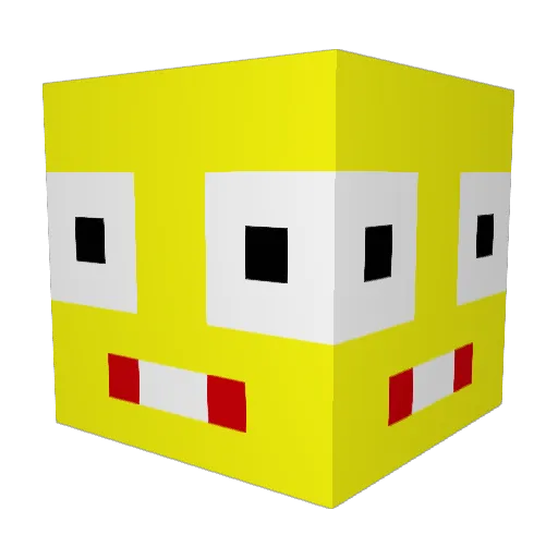 Tori1120 Minecraft avatar head, 3D render