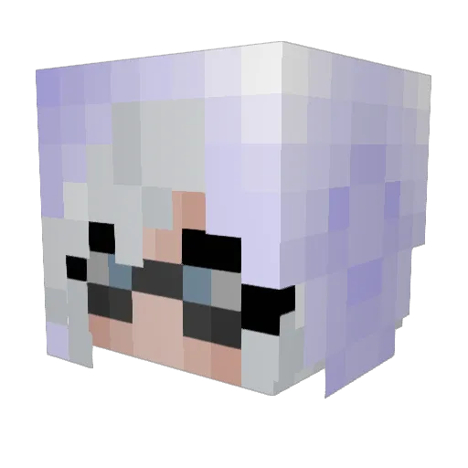ToriAndSlice Minecraft avatar head, 3D render