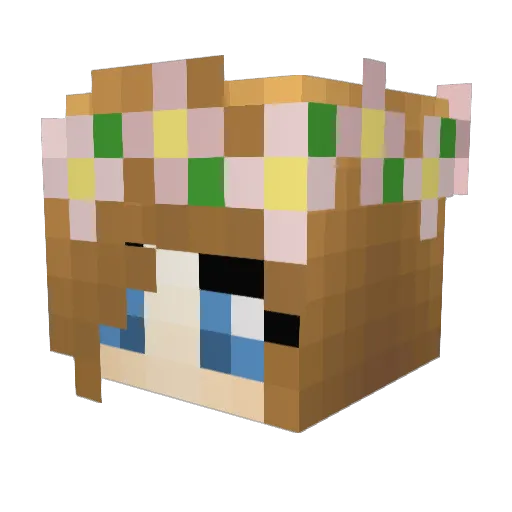 ToriK999 Minecraft avatar head, 3D render