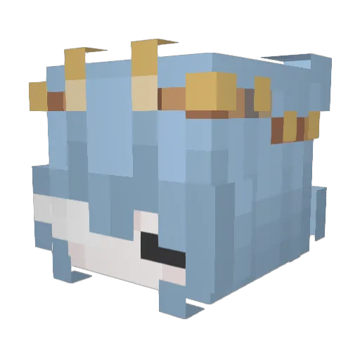 ToriKisa Minecraft avatar head, 3D render