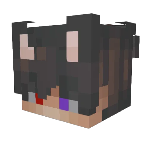 ToriMC28 Minecraft avatar head, 3D render