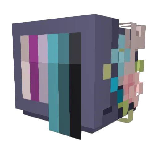 ToriRaptor Minecraft avatar head, 3D render