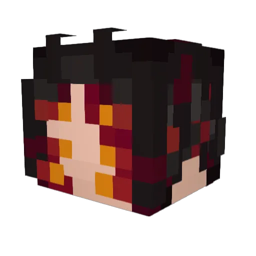 Tori_0_ Minecraft avatar head, 3D render