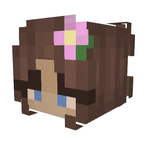 Tori_Delice Minecraft avatar head, 3D render