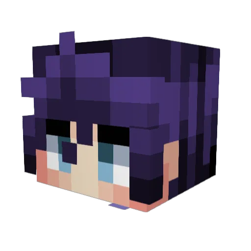 Tori_VI Minecraft avatar head, 3D render