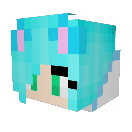 Toria121212 Minecraft avatar head, 3D render