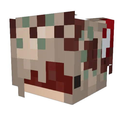 ToriaPlayz Minecraft avatar head, 3D render