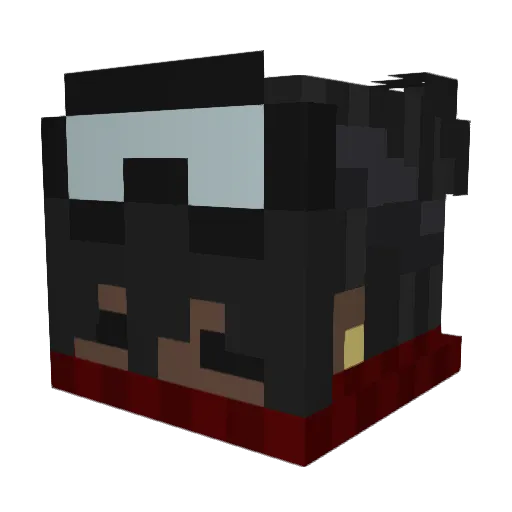 Toriakk Minecraft avatar head, 3D render