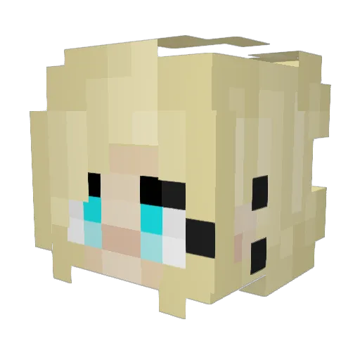 Torias_Angles Minecraft avatar head, 3D render