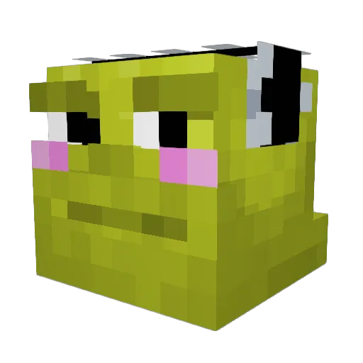 Toribdahlia Minecraft avatar head, 3D render