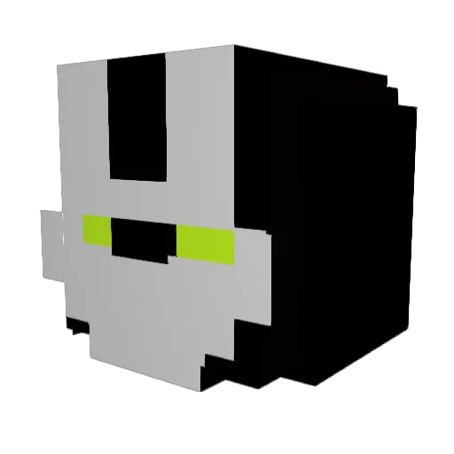 Toridan Minecraft avatar head, 3D render