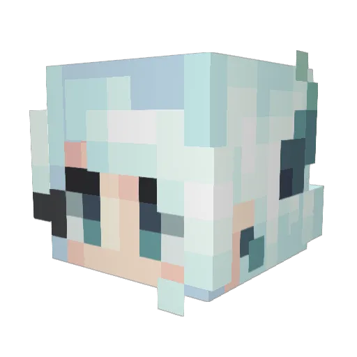 ToriiNoTori Minecraft avatar head, 3D render