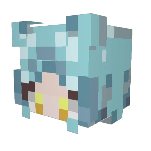 Torimattu Minecraft avatar head, 3D render