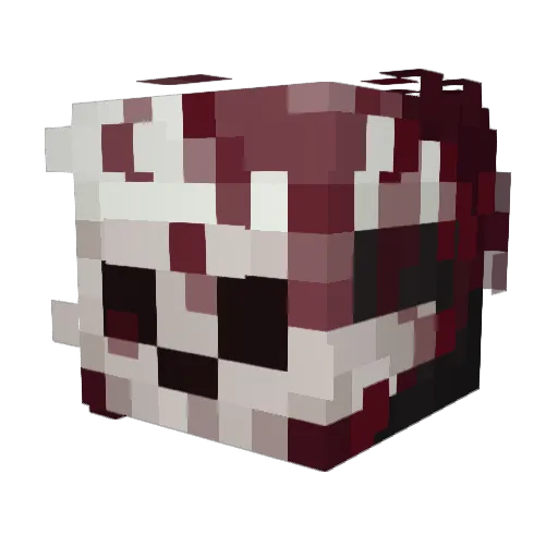 Torito_Mortal Minecraft avatar head, 3D render