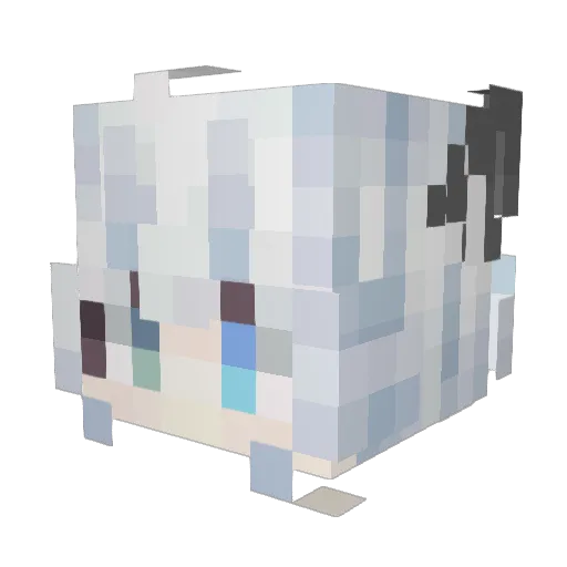 Toriyo777 Minecraft avatar head, 3D render