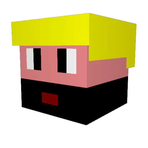Torjack123 Minecraft avatar head, 3D render