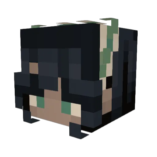 Torkadbanan Minecraft avatar head, 3D render
