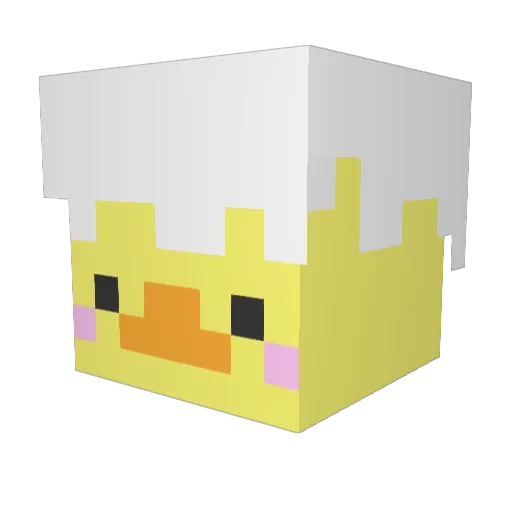 Torlsan Minecraft avatar head, 3D render