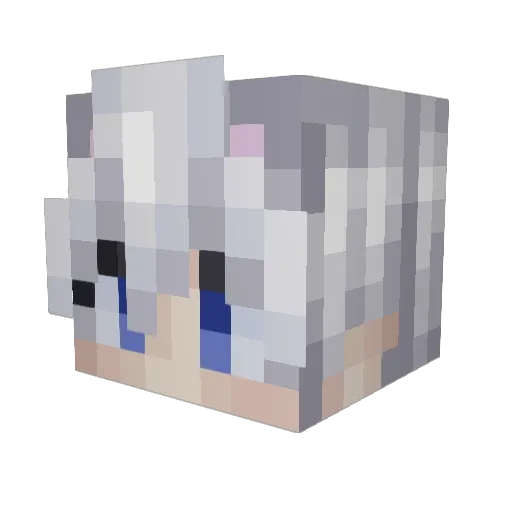 Tormien Minecraft avatar head, 3D render
