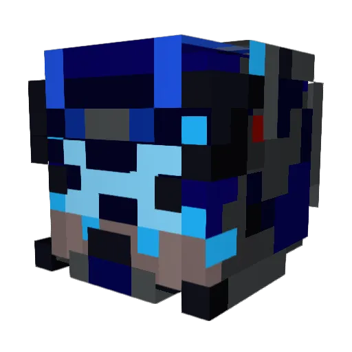 TornDagger Minecraft avatar head, 3D render