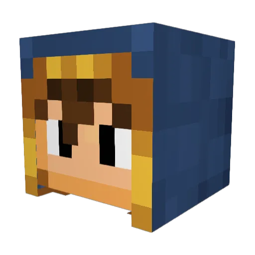 TornGaming Minecraft avatar head, 3D render