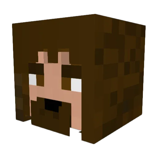 Tornade_R Minecraft avatar head, 3D render
