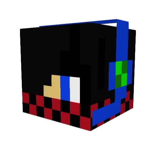 TornadoOne Minecraft avatar head, 3D render