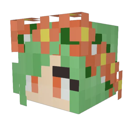 TornadoPlay Minecraft avatar head, 3D render