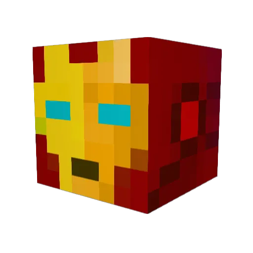 Torndes Minecraft avatar head, 3D render