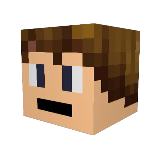 Tornilsson Minecraft avatar head, 3D render